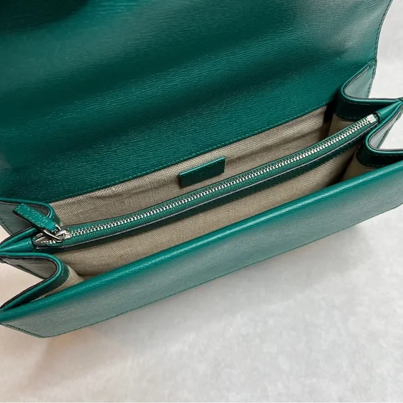 GUCCI Teal Medium Dionysus Blooms Leather Shoulder Bag - Picture 10 of 15